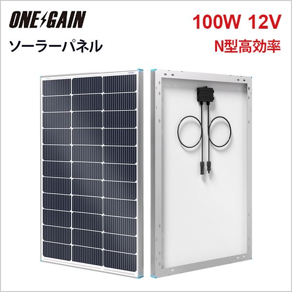 RENOGY 100W 12V N型 高効率 ソーラーパネル レノジー RSP100DC-G1