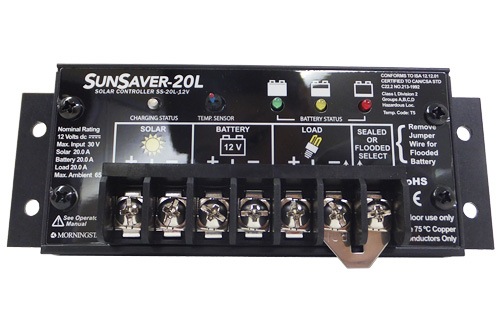 太陽電池充放電ソーラーチャージャーコントローラー電菱Sunlight SL-20L‐12Vソーラーパネル充電 Morningstar社 太陽電池充放電コントローラー SS-20L-12V SS20L12V