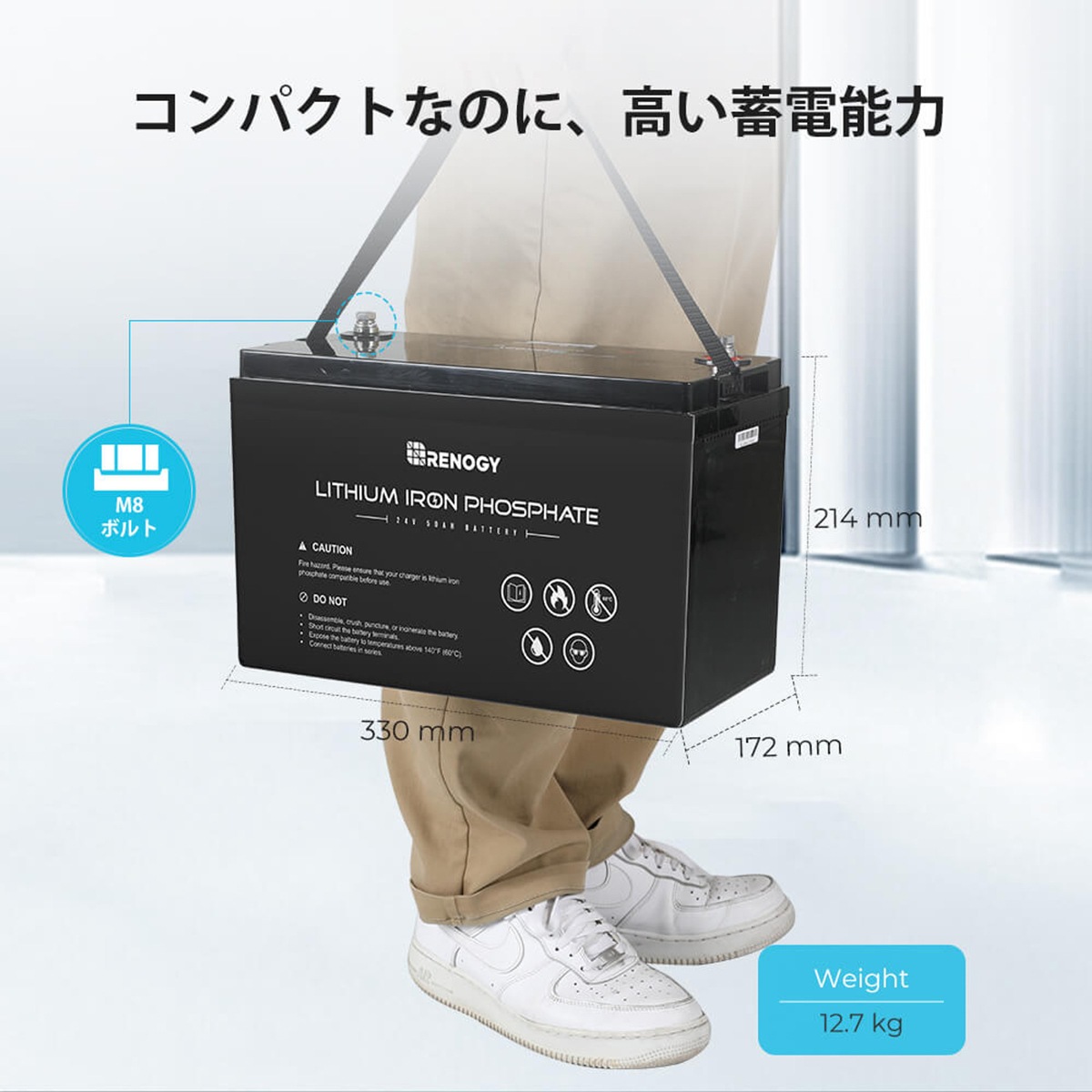 RENOGY Ŵ।Хåƥ꡼ 50AH 24V Υ  RBT2450LFP ľ³Բ