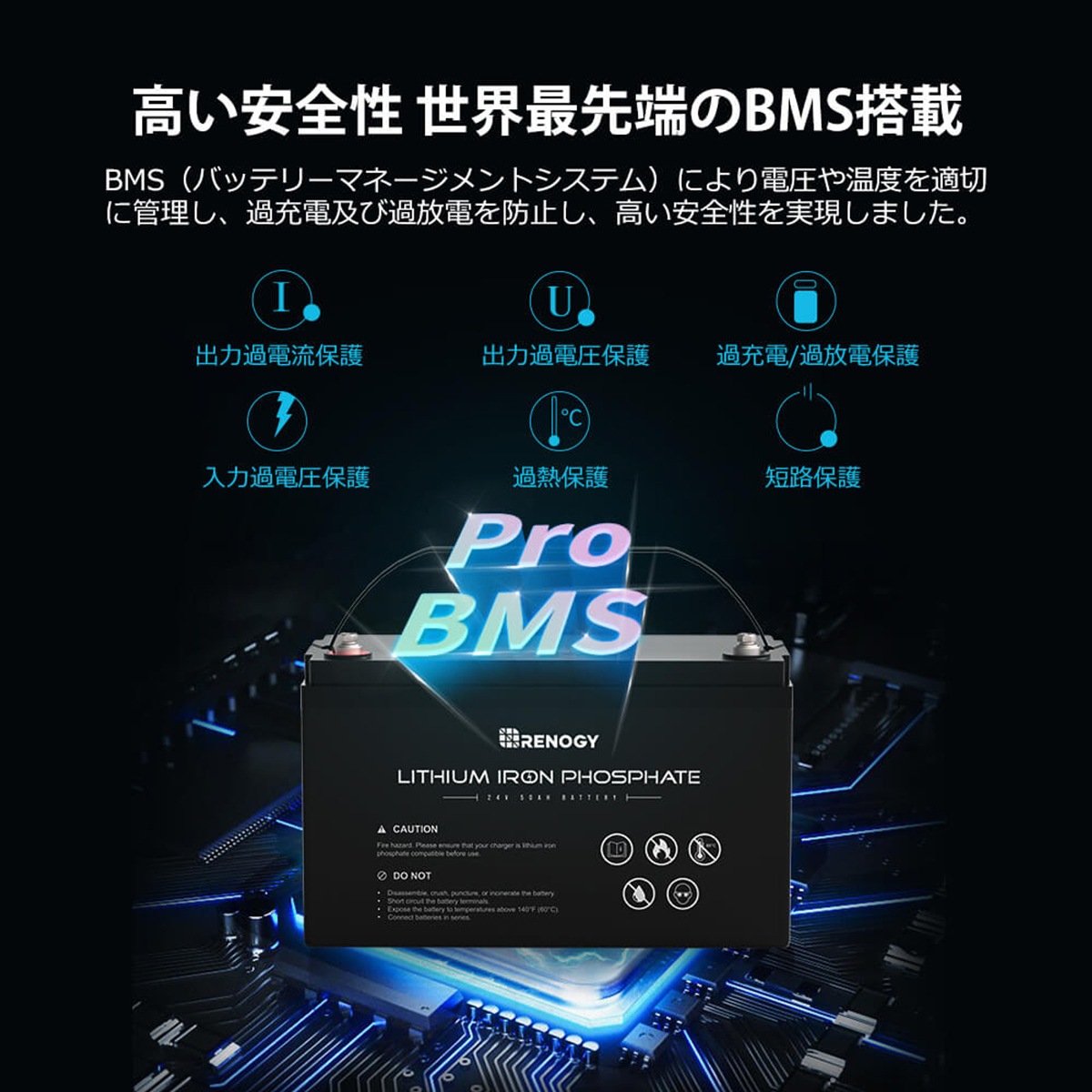 RENOGY Ŵ।Хåƥ꡼ 50AH 24V Υ  RBT2450LFP ľ³Բ