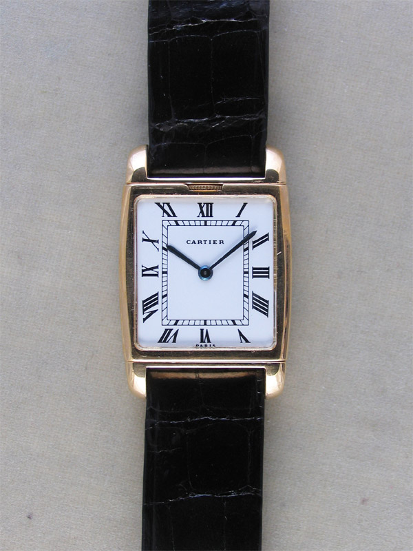 CARTIER 18K．「REVERSO 2 OR CADRANS