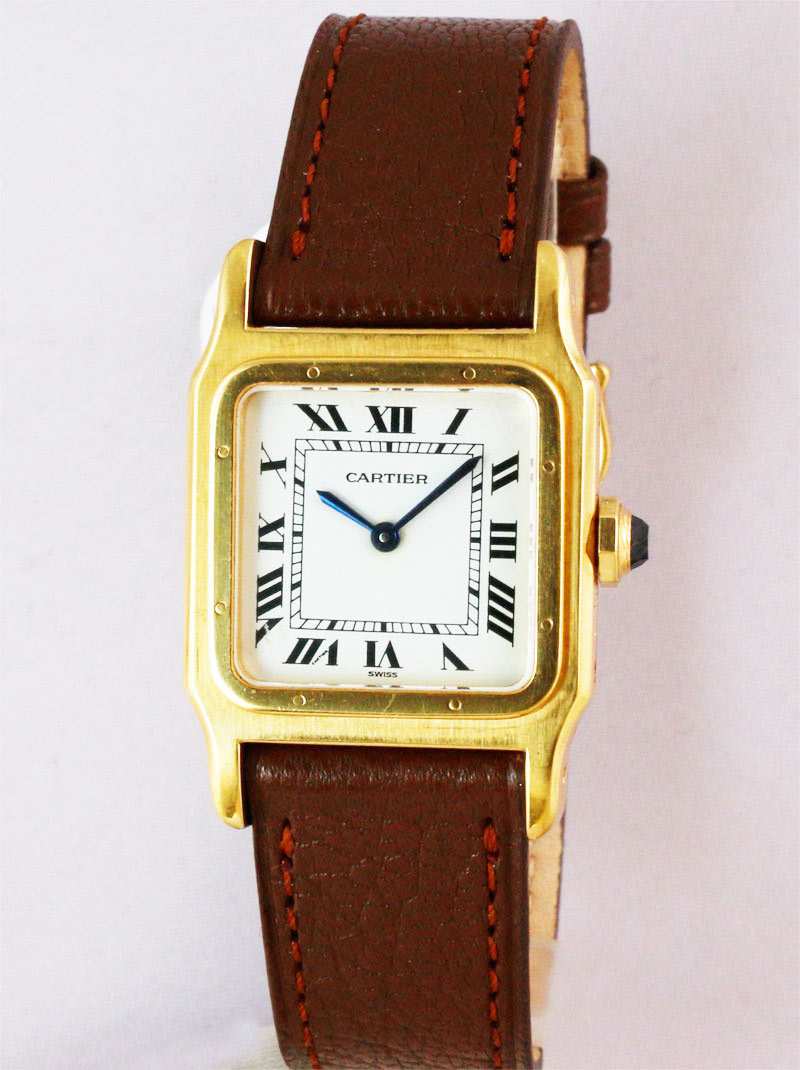 CARTIER 18K．イエローゴールド「SANTOS」紳士用手