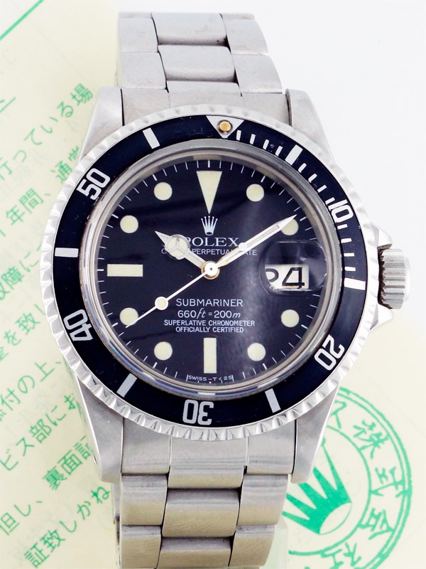 ROLEX SS オイスターパーペチュアルデイト「SUBMARINER」日本ロレックス修理明細書付き | ROLEX SPORTS MODEL | ONE MINUTE GALLERY