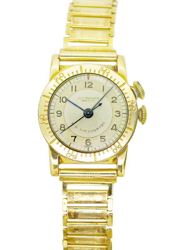 トミカッパ さま専用エルジン 10k 手巻き時計 アンティーク箱 ゴールド WITTNAUER 10K．G．F．回転ベゼルラウンドケース