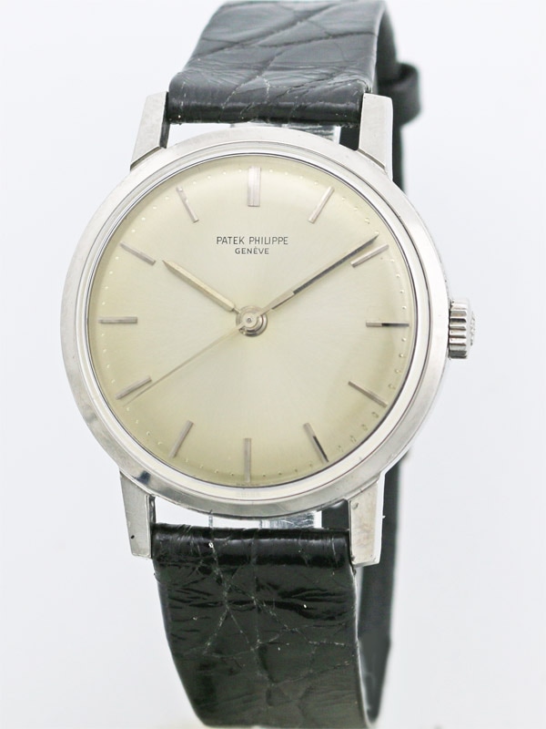 ムーブメント　ダイヤル、風防のみ　Patek Philippe 手巻時計 PATEK PHILIPPE SSスクリューバックラウンドケース