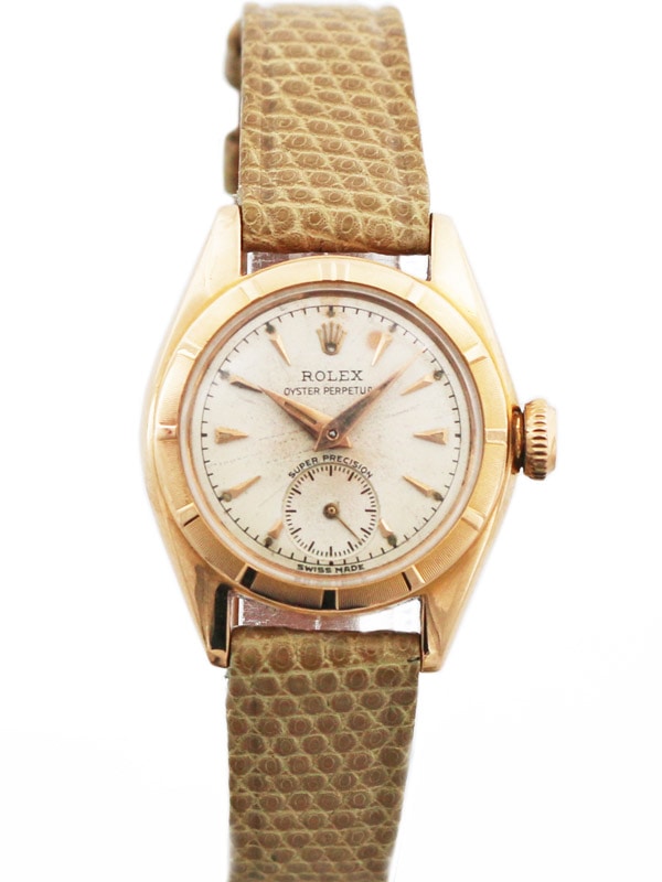 パ*パ様 3372 ROLEX OYSTER バブルバック　エンジンターンベゼル ロレックス バブルバック Ref.3372 カッパーDL エンジンターンド