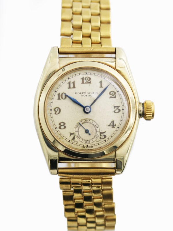 ROLEX 9K．オイスター「ROYAL」フラットバック