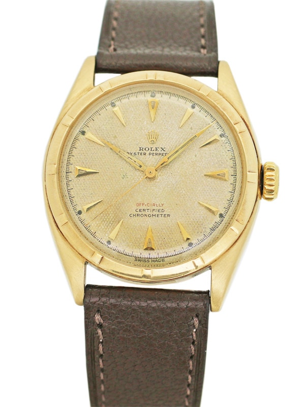 ROLEX 14K．オイスターパーペチュアル「セミバブル