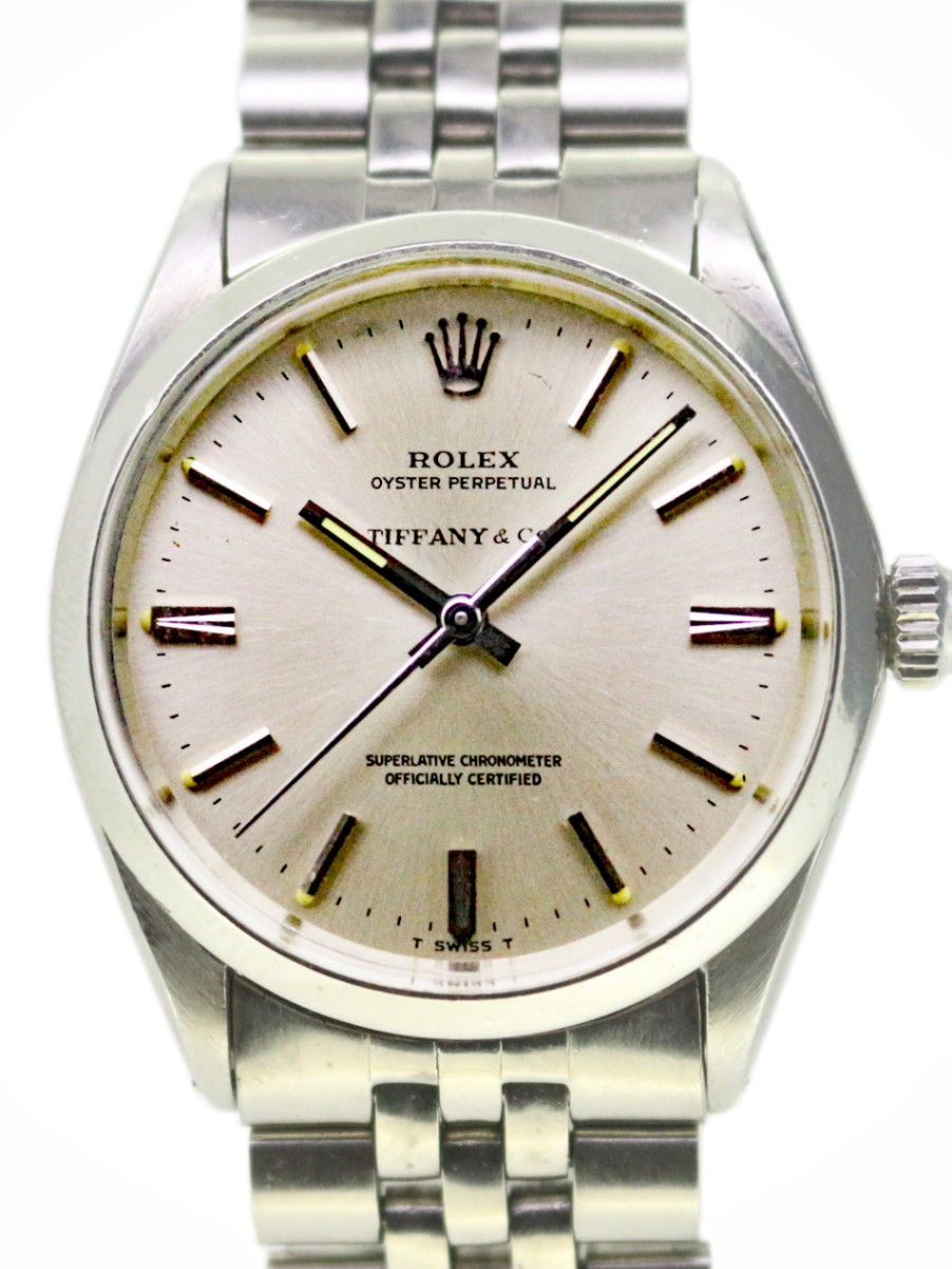 ROLEX オイスターパーペチュアル　1002 ROLEX／TIFFANY SSオイスターパーペチュアル