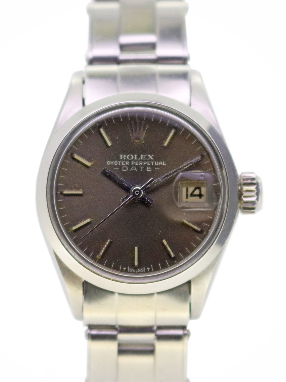 ROLEX オイスターパーペチュアル デイト 自動巻き 腕時計 SS シルバー