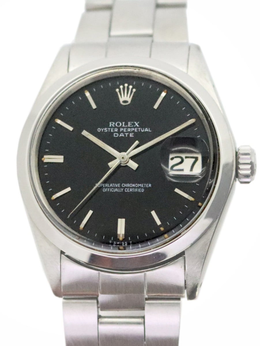 ROLEX SS オイスターパーペチュアル「DATE」ブラック