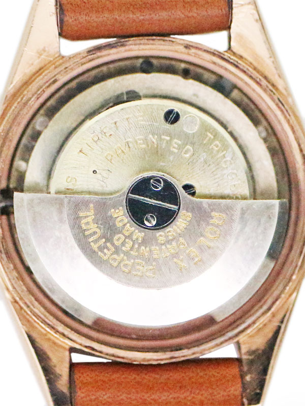 ROLEX 14K．ピンクゴールドオイスターパーペチュアル
