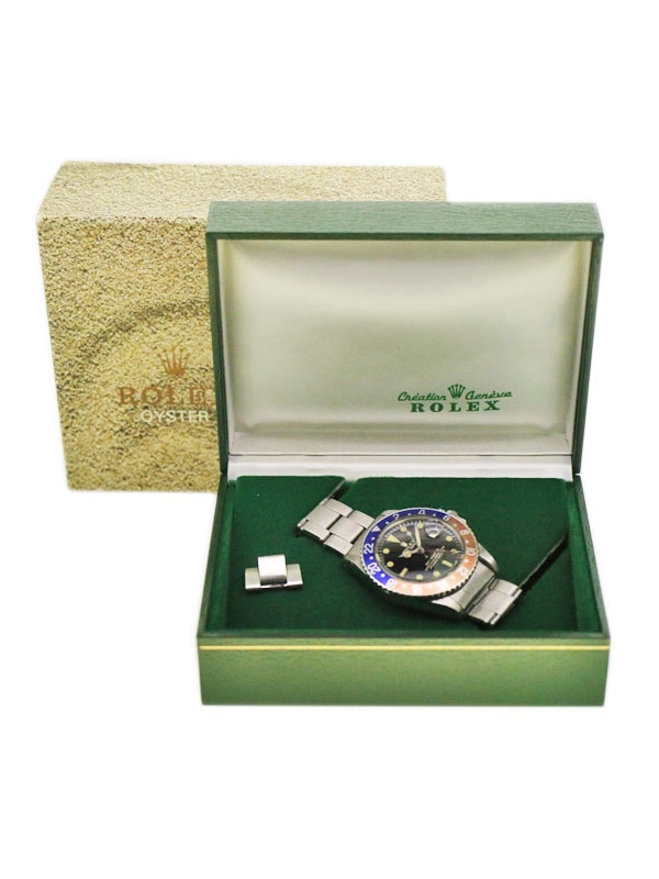 ROLEX GMT-MASTER 箱付き付属品セット ロレックス GMTマスターⅡ 1998年製 Ref.16713 黒金 箱付き 純正