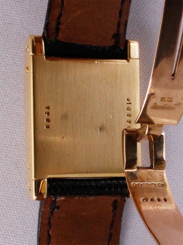 CARTIER LONDON 18K．スクエアケース「TANK