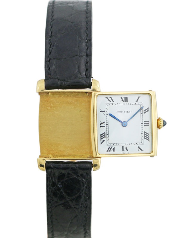 CARTIER 18K.トノー型リバーシブルウォッチ CARTIER 18K.トノー型リバーシブルウォッチ