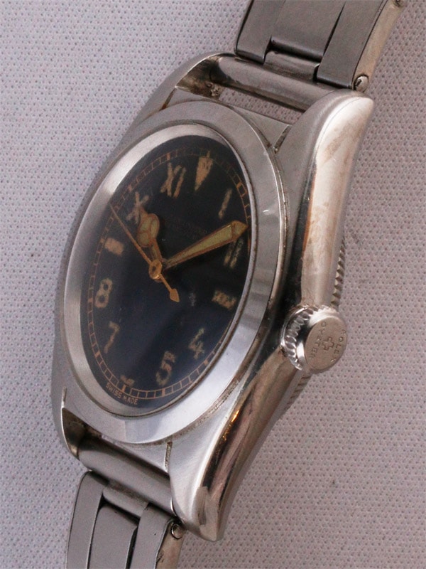 ROLEX Oyster Perpetual バブルバック ブラックギルト