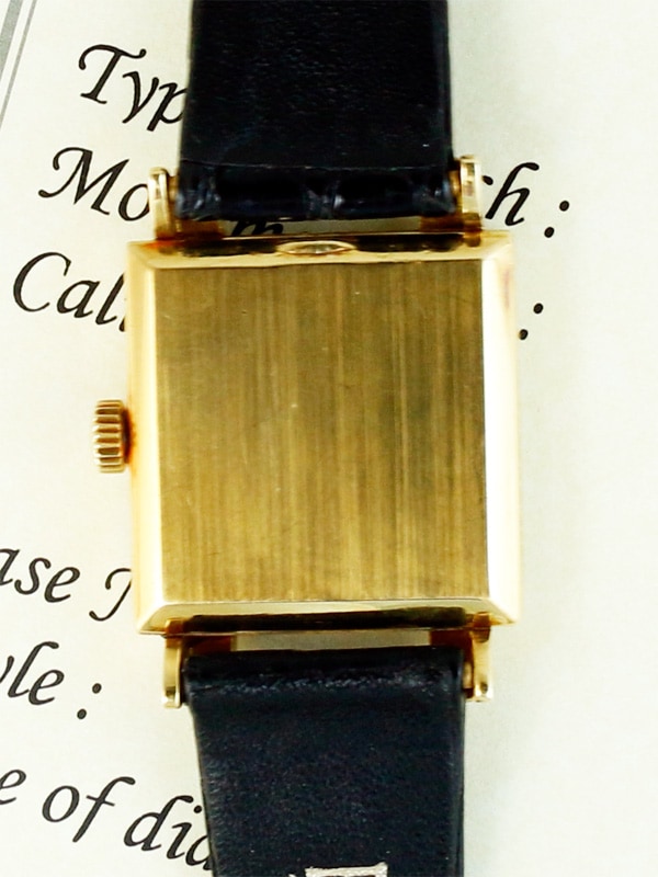 PATEK PHILIPPE 木製収納ケース　革ベルト付き PATEK PHILIPPE 18K．ローズゴールドトノー型