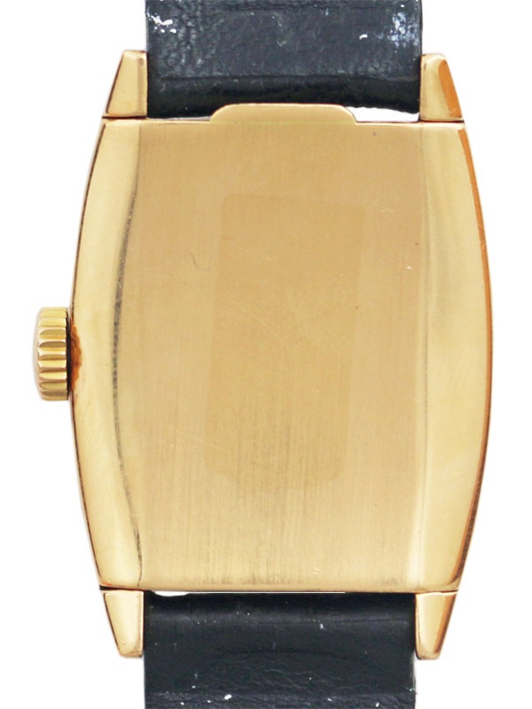 PATEK PHILIPPE 木製収納ケース　革ベルト付き PATEK PHILIPPE 18K．ローズゴールドトノー型