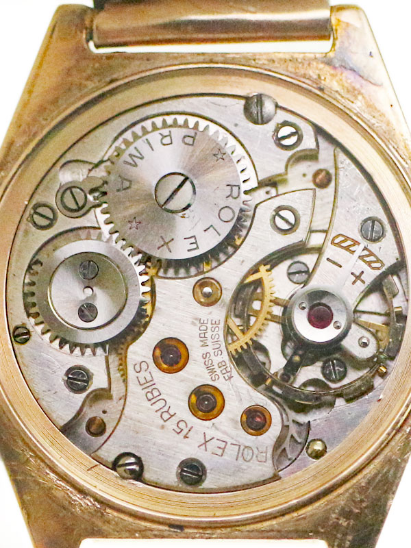 ROLEX 9K．ピンクゴールドノンオイスタートノー型ケース