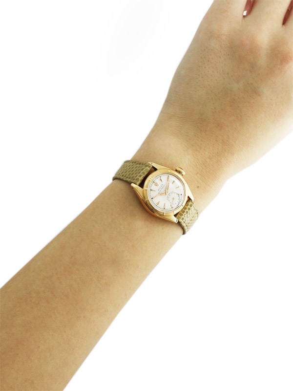 ROLEX 18K．ピンクゴールドエンジンターンドベゼル