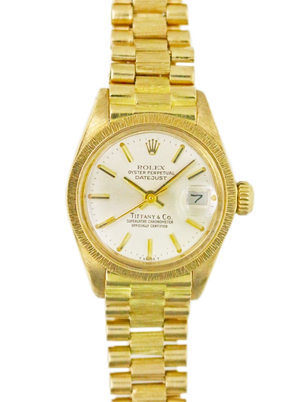 ROLEX／TIFFANY 18K．Y．G．バーク仕上げ