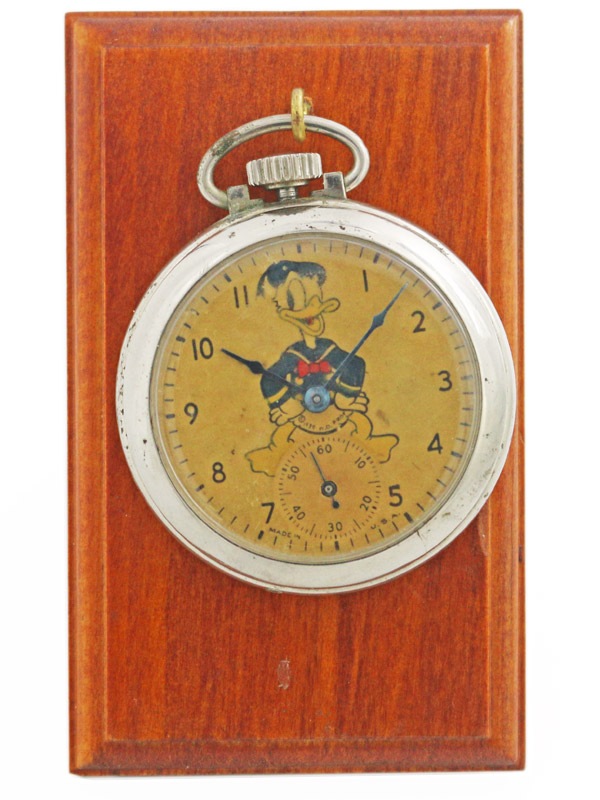 ｄｏｎａｌｄ ｄｕｃｋ ベースメタルクロームメッキケース ｉｎｇｅｒｓｏｌｌ 懐中時計 １９３９ ｓ Pocket Watch One Minute Gallery