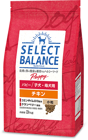 パピ―/セレクトバランス<BR>子犬・母犬用チキン小粒3kg