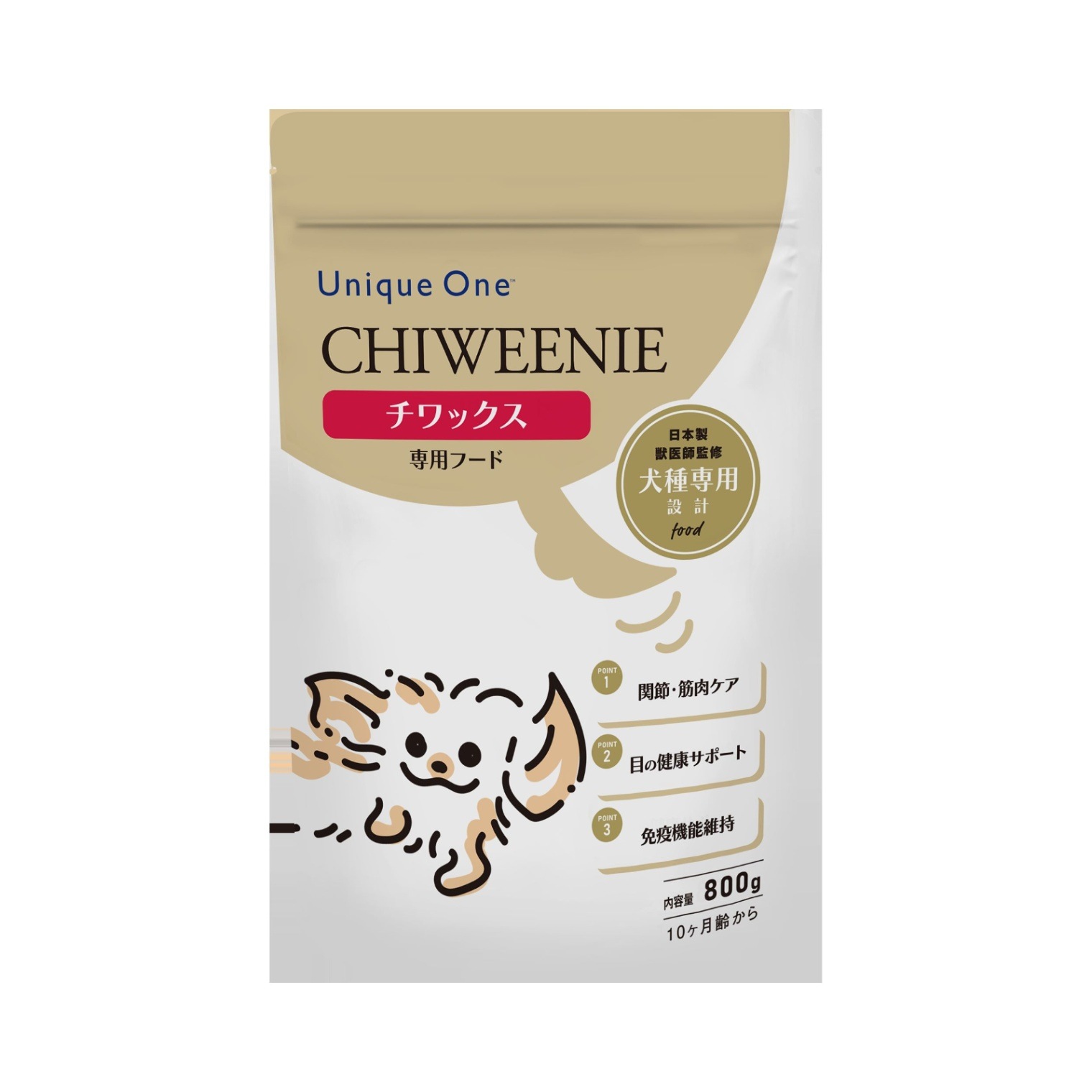 UniqueOneユニークワン<BR>チワックス/アダルト・シニア800g