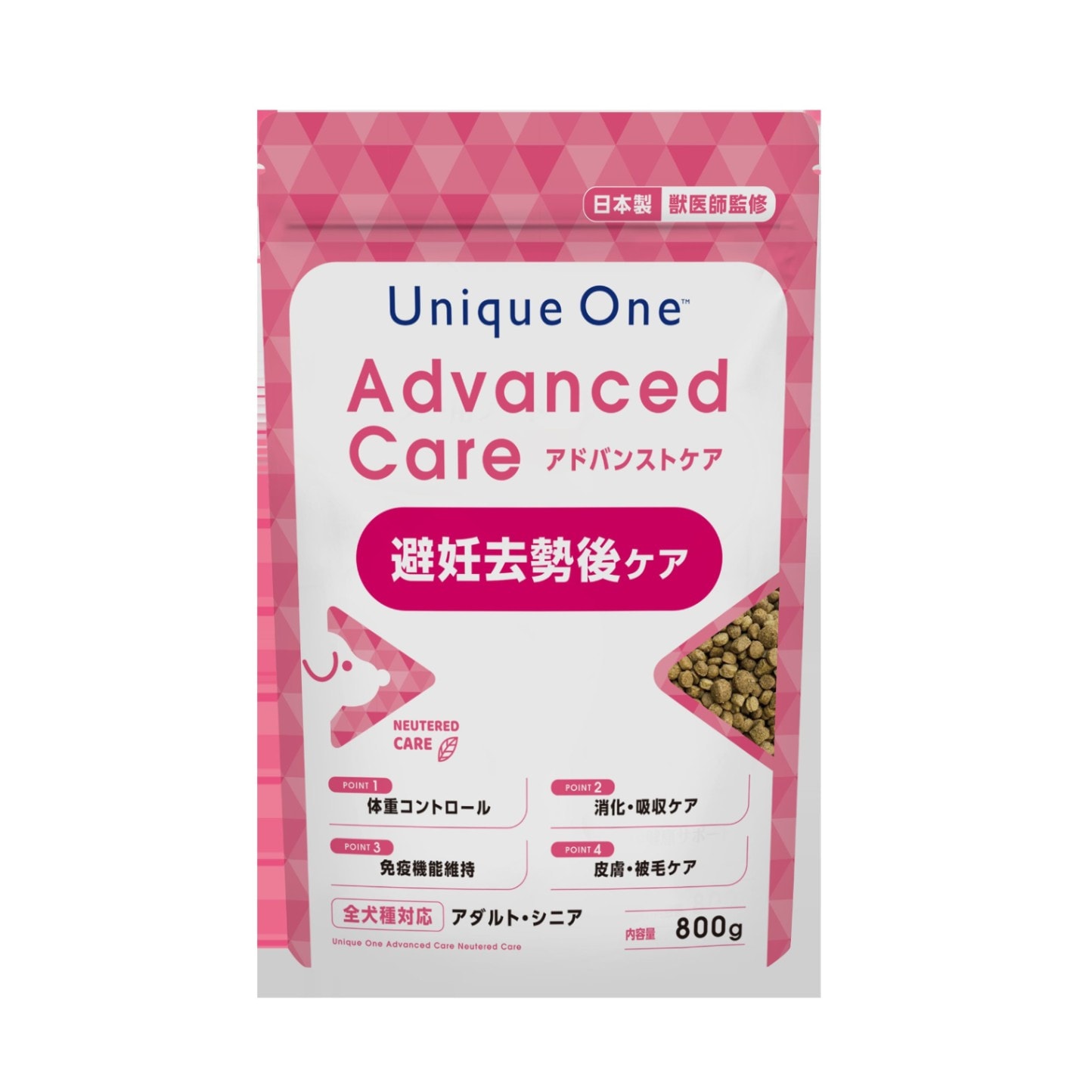 UniqueOneユニークワン<BR>アドバンストケア避妊去勢後ケア/800g