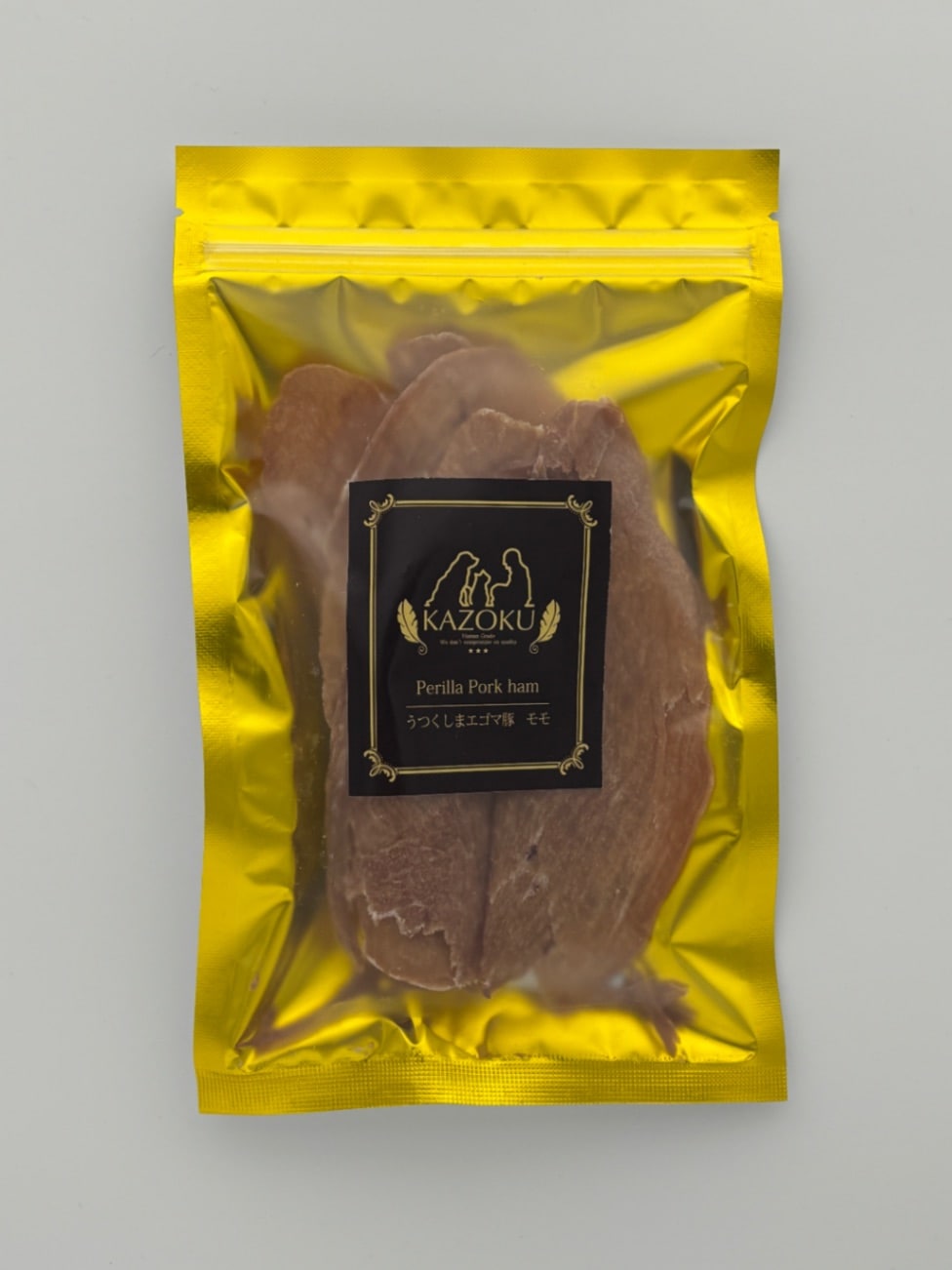 ふるさと納税 うつくしまエゴマ豚（モモ）ジャーキー30g×5袋 福島県郡山市 KAZOKUうつくしまエゴマ豚（モモ）ジャーキー30g×5袋ペットフード