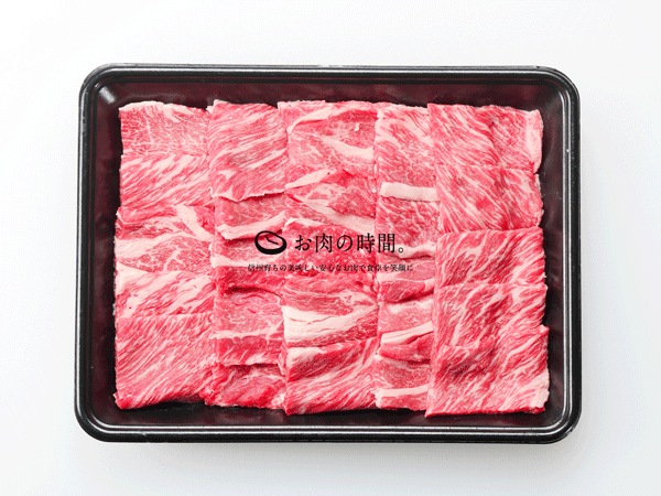 【ｷﾞﾌﾄ包装】信州アルプス牛　肩ロース　500ｇ　焼肉用