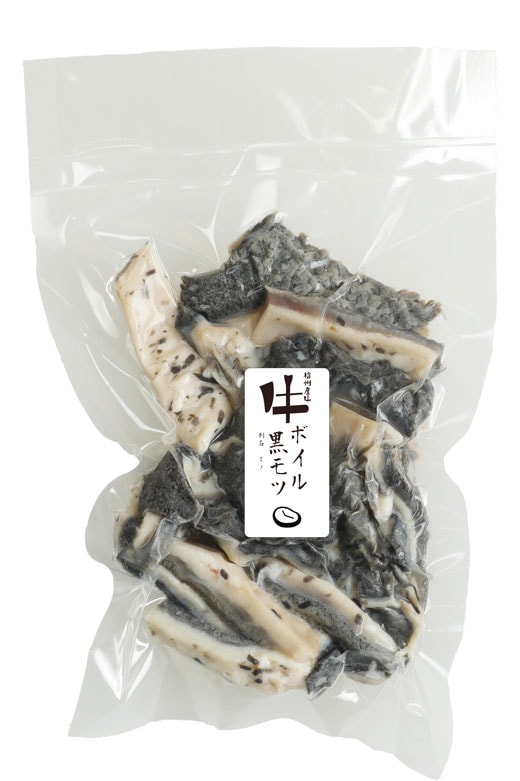 信州産牛ボイル黒モツ　150g
