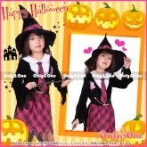 ハロウィンコスプレ子供 魔女(Halloween Cosplay child Witch) k04095|ハロウィン コスプレ|コスプレ・コスチューム