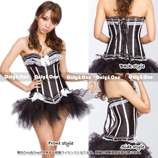 レースフリル ゴスロリ風デザインコルセット174