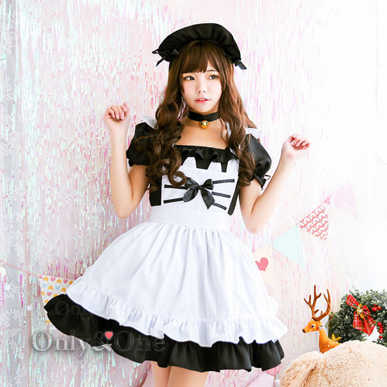 メイド 服 コスプレ ハロウィン コスチューム(Maid Cosplay) k02022