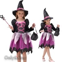 ハロウィンコスプレ子供 魔女(Halloween Cosplay child Witch) k04040|ハロウィン コスプレ|コスプレ・コスチューム