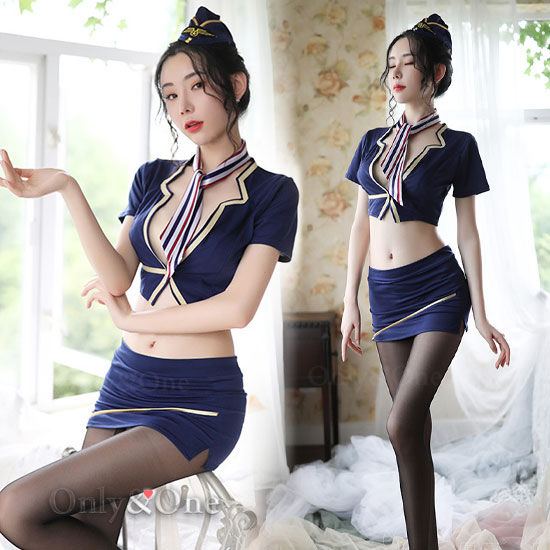 コスプレ CA・キャビンアテンダント(Sexy Cosplay Cabin Attendant) k08008