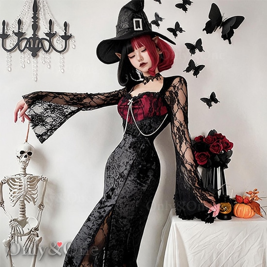 コスプレ 魔女 ハロウィン(Halloween Cosplay Witch) k04030