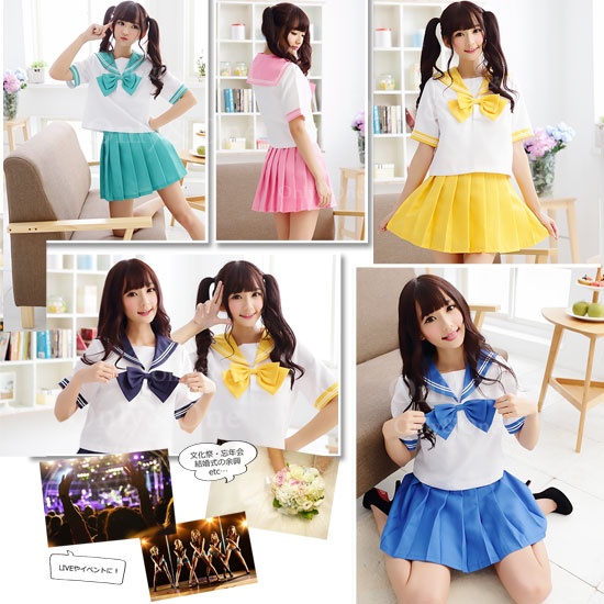 セーラー服 コスプレ 制服 ハロウィン(Sailor Cosplay) k07128商品サムネ画像