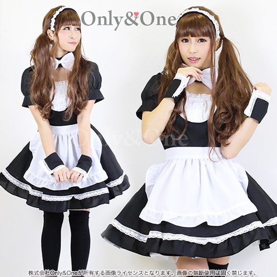 メイド 服 コスプレ ハロウィン コスチューム(Maid Cosplay) k02042商品メイン画像