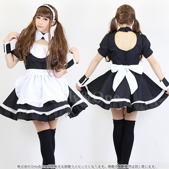 メイド 服 コスプレ ハロウィン コスチューム(Maid Cosplay) k02042商品サムネ画像