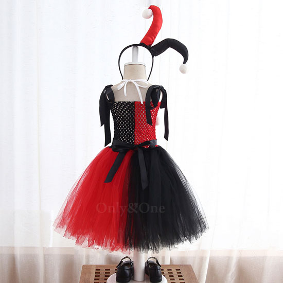 コスプレ子供 ハーレイ・クイン ハロウィン(Halloween Cosplay child Harley Quinn) k12065商品サムネ画像
