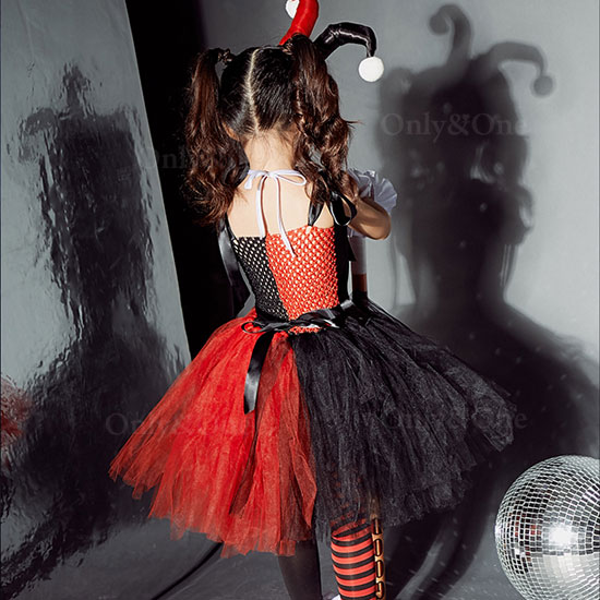 コスプレ子供 ハーレイ・クイン ハロウィン(Halloween Cosplay child Harley Quinn) k12065商品サムネ画像