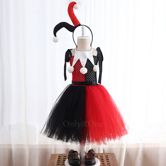 コスプレ子供 ハーレイ・クイン ハロウィン(Halloween Cosplay child Harley Quinn) k12065商品サムネ画像