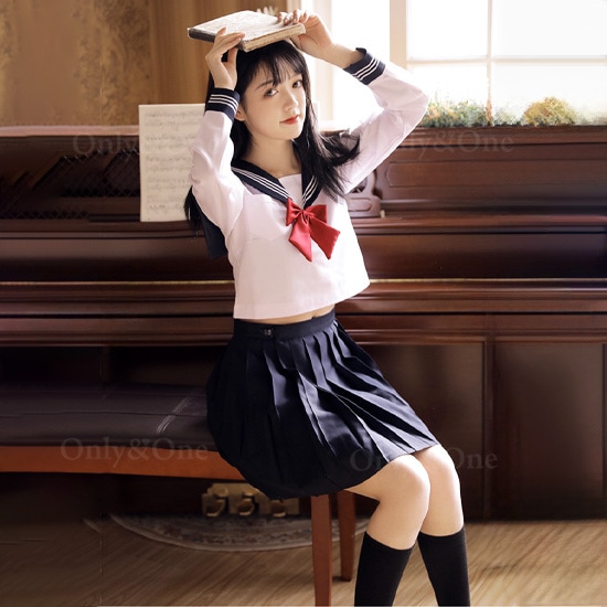セーラー服 コスプレ 制服 ハロウィン(Sailor Cosplay) k07184商品サムネ画像