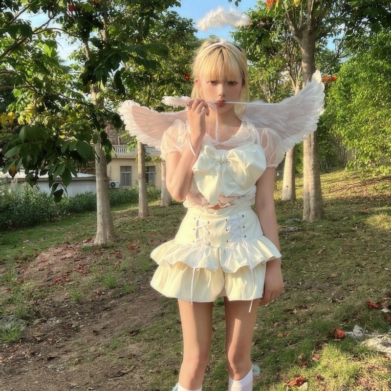 エンジェルコスチュームに 天使の羽商品サムネ画像