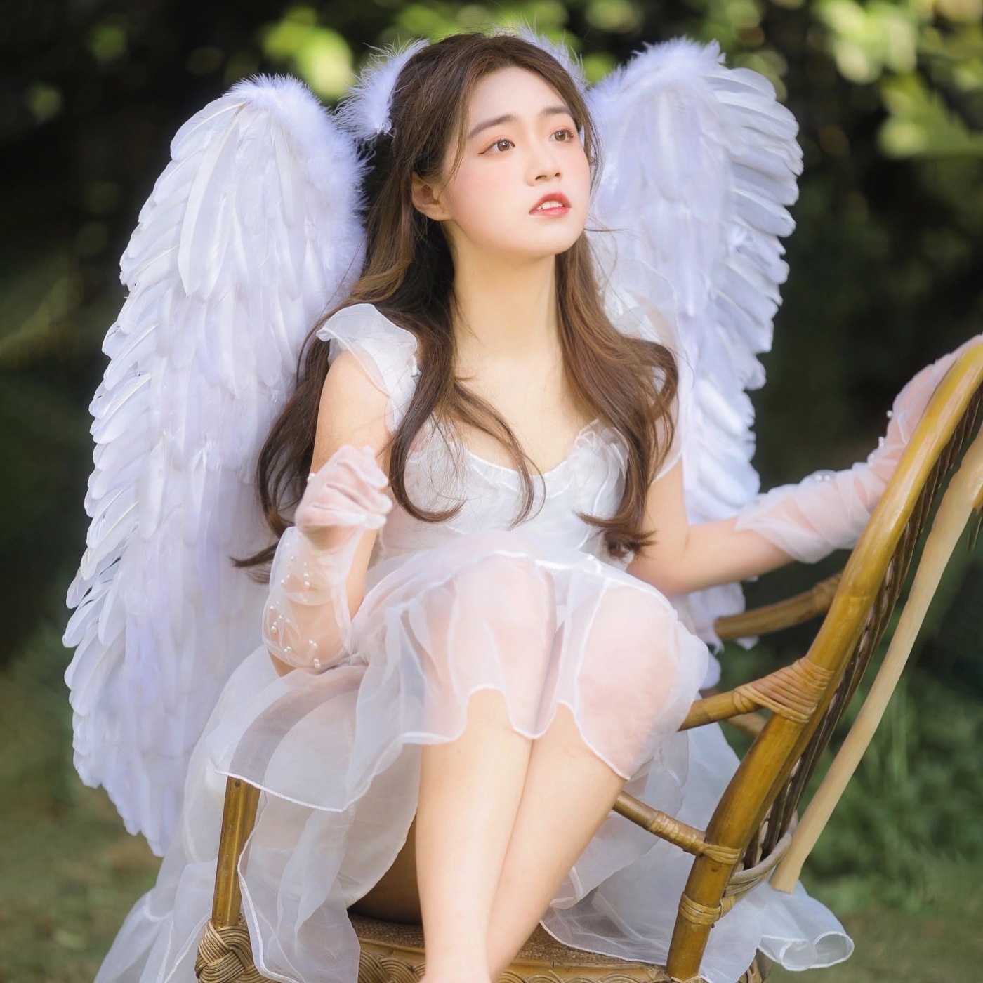 エンジェルコスチュームに 天使の羽商品サムネ画像