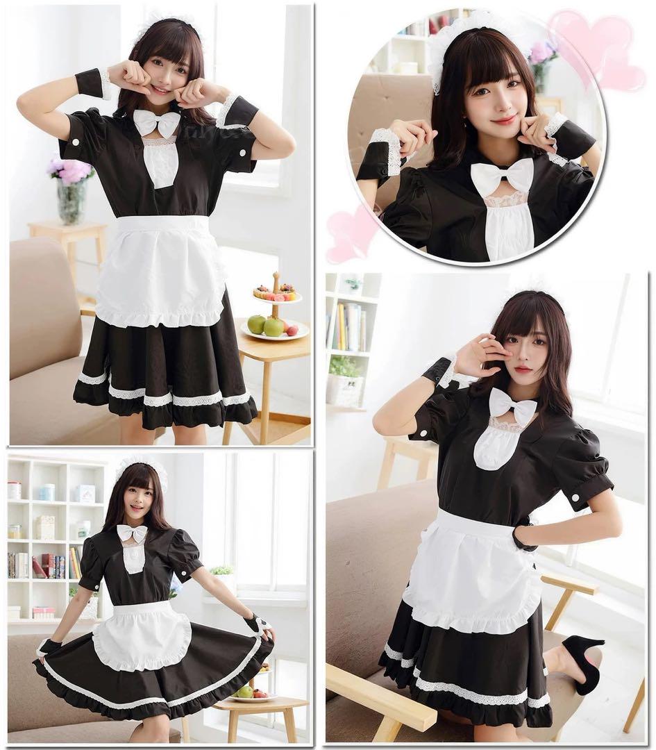 メイド 服 コスプレ ハロウィン コスチューム(Maid Cosplay) k02122-3商品サムネ画像