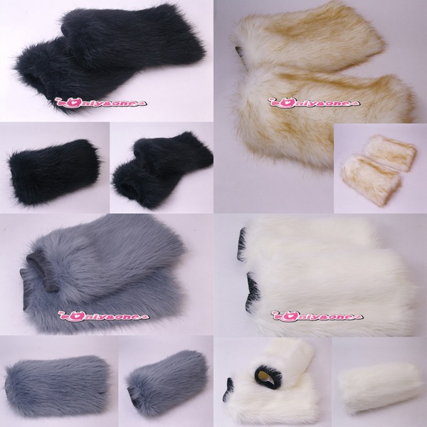 ふわふわおしゃれなレッグウォーマーファー ブーツカバーフェイク ファー モコモコ小物アイテム商品サムネ画像