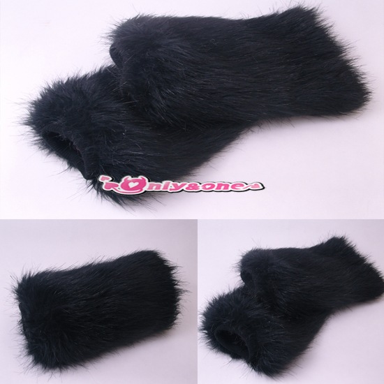 ふわふわおしゃれなレッグウォーマーファー ブーツカバーフェイク ファー モコモコ小物アイテム商品サムネ画像